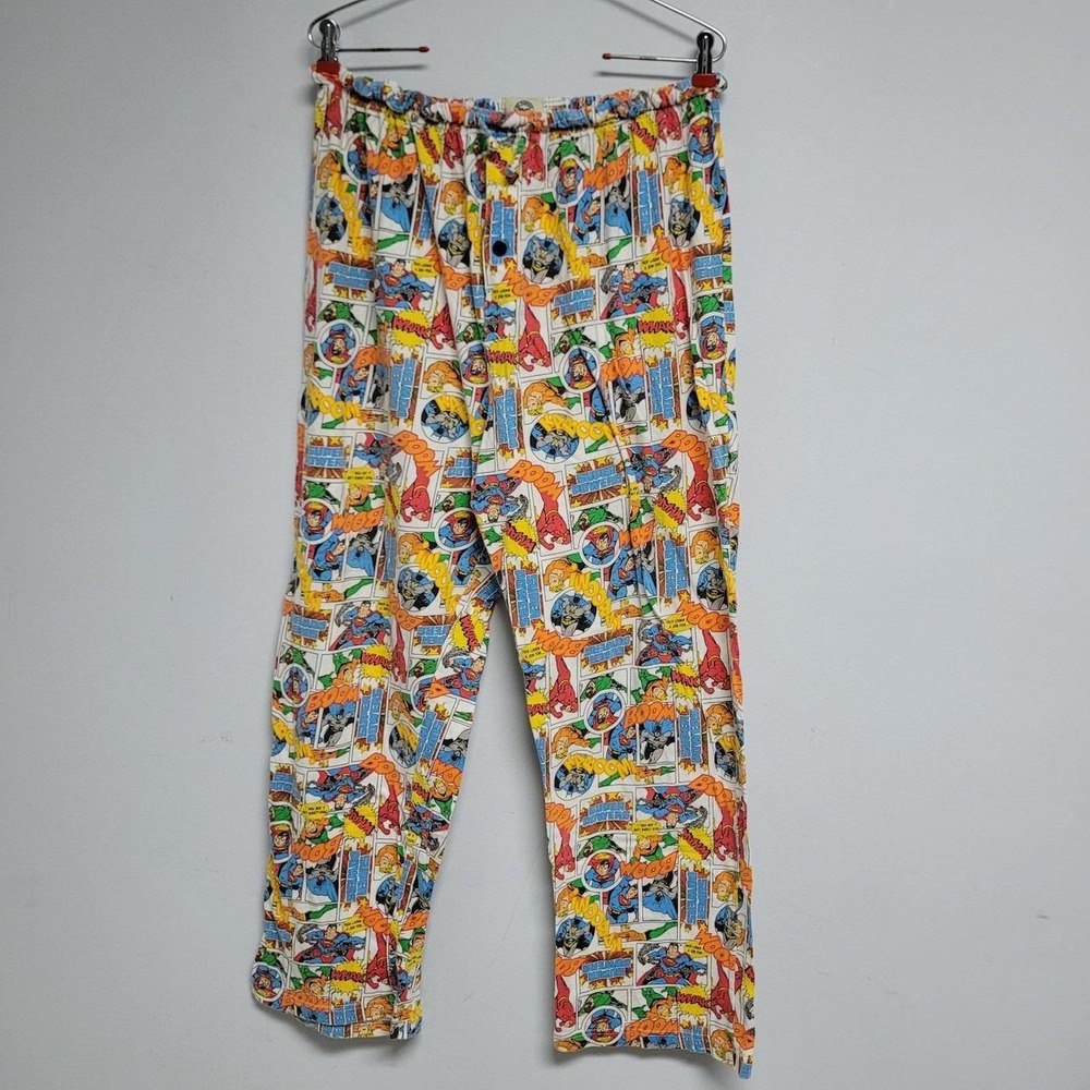 Vintage DC Comics Pajama Pants Super Hero XL Batman Superman Aquaman Cotton